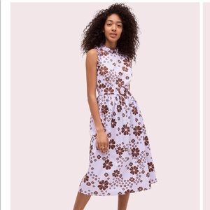 Kate Spade ♠️ flora spade midi dress